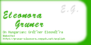 eleonora gruner business card